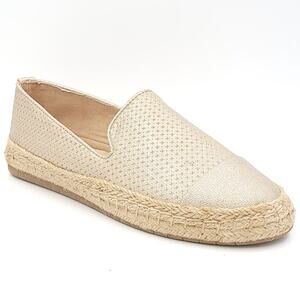 Charter Club Women Slip On Espadrille Loafers Jonii Size US 5M Platino Gold